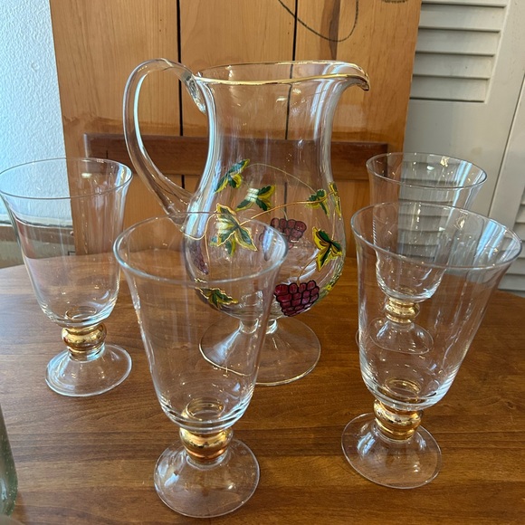 Set of 4 William Sonoma, large ice tea glasses. - Picture 7 of 10